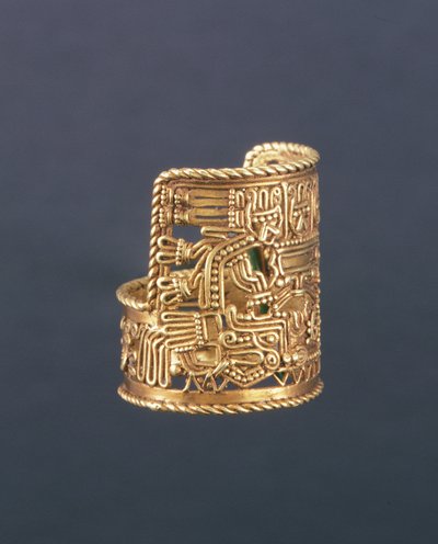 Puebla-style Ring, from Oaxaca State, Mexico, 1250-1521 by Mixtec